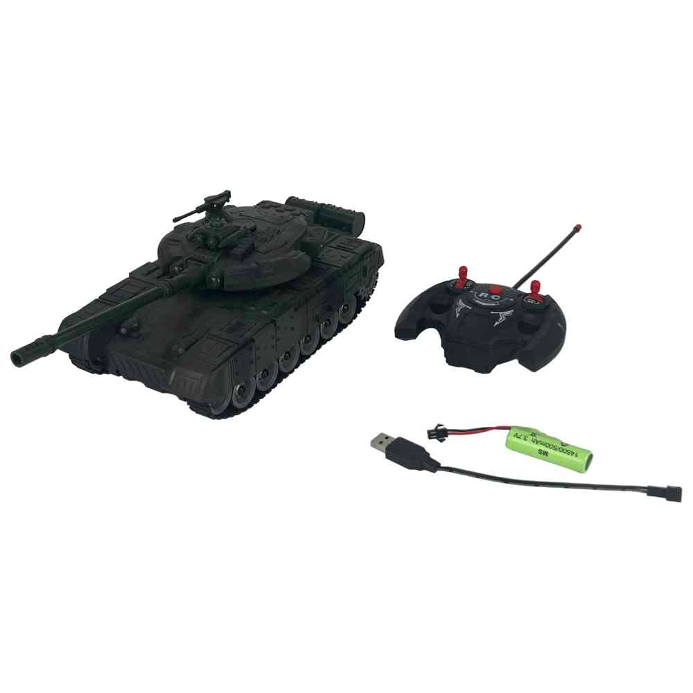 Limei International - R/C Tank Battle Car With Light & Music - Black