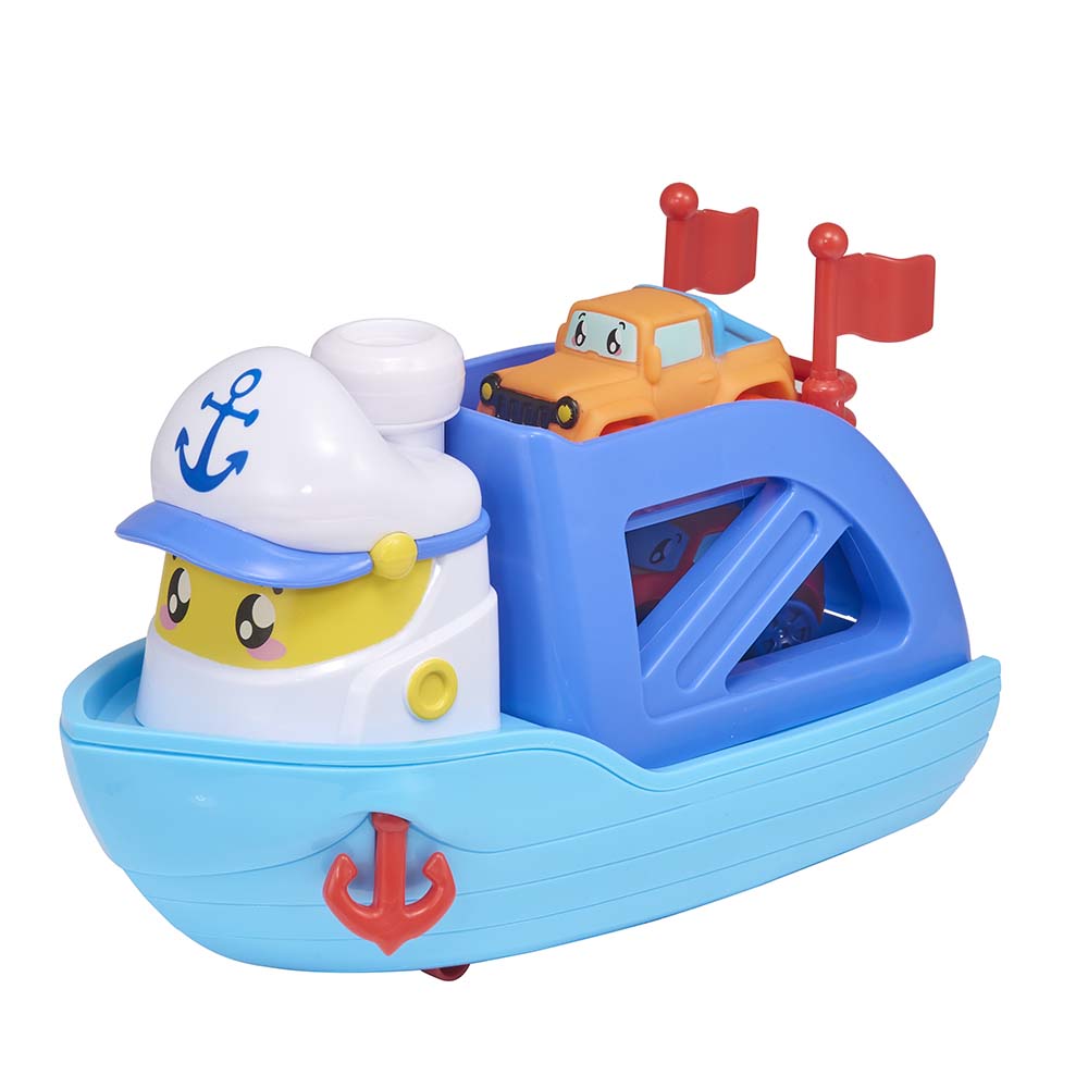Teamsterz - Ferry Boat With 2 Cars - Blue