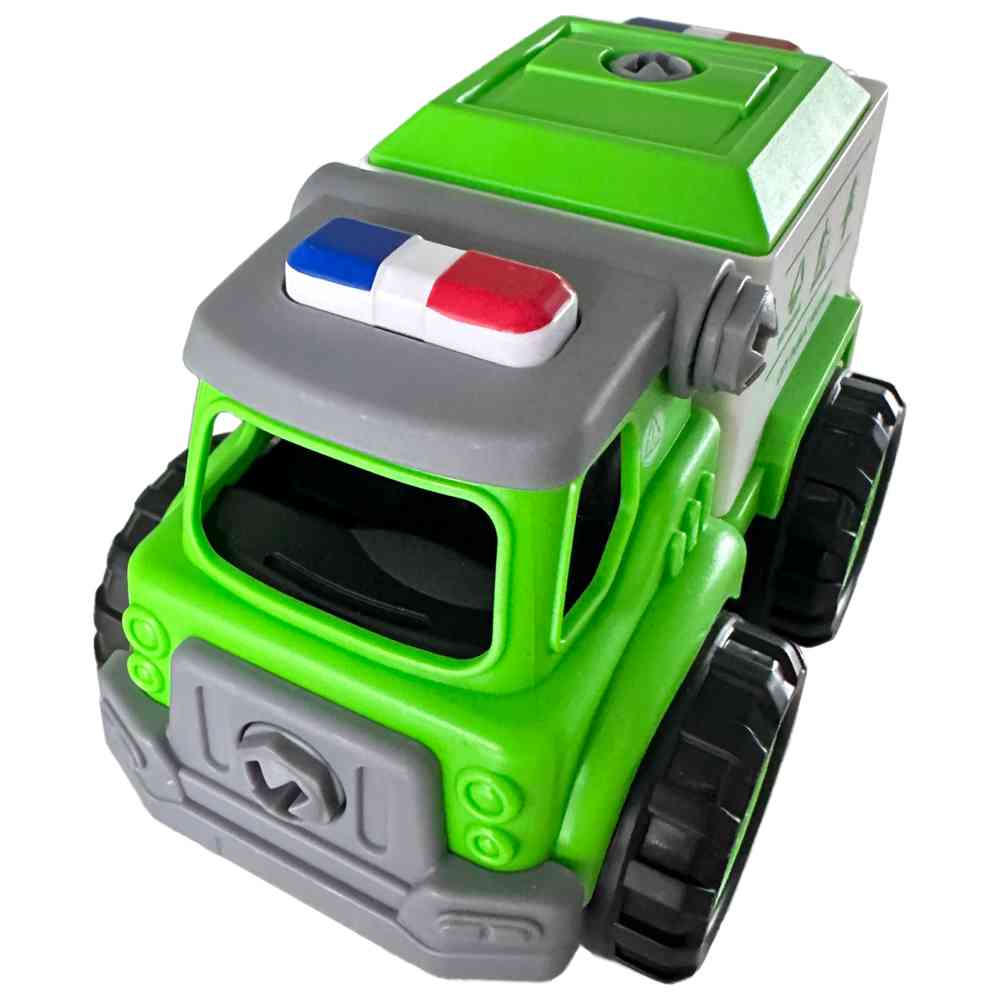 Limei International - Assembly Educational Mini Green Garbage Truck - 29 Pcs