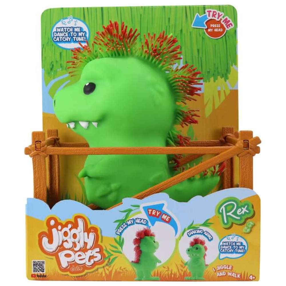 Eolo - Jiggly Pets Rubbery Walking Rex Interactive Toy