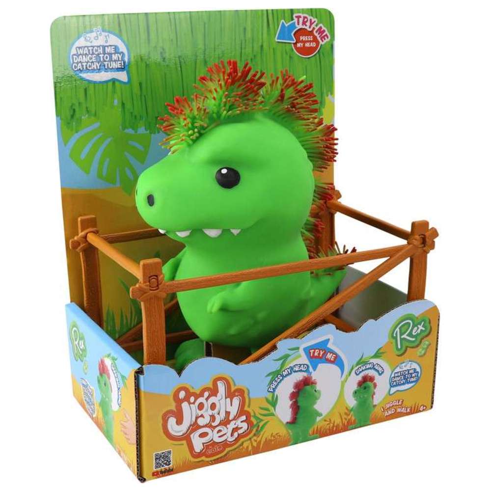Eolo - Jiggly Pets Rubbery Walking Rex Interactive Toy