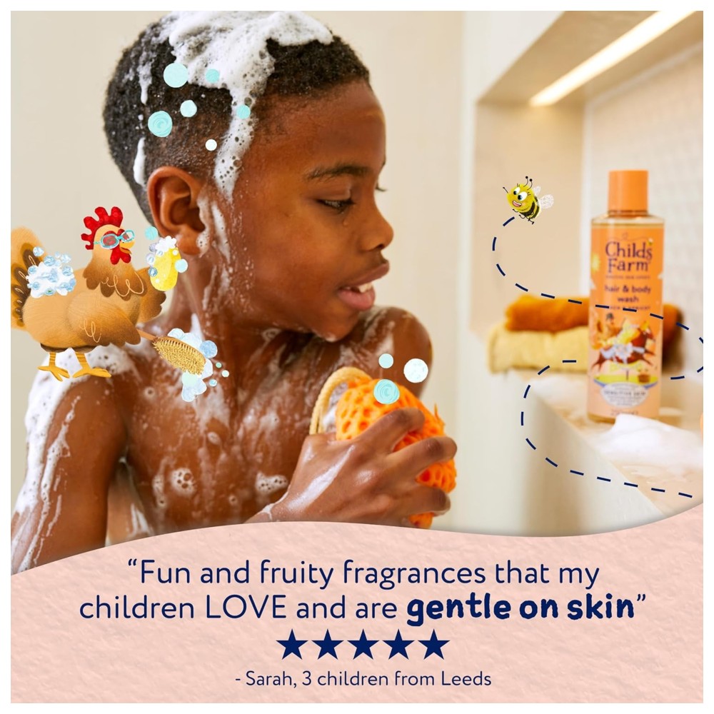 Childs Farm - Hair And Body Wash - Peach And Apricot - 250 ml