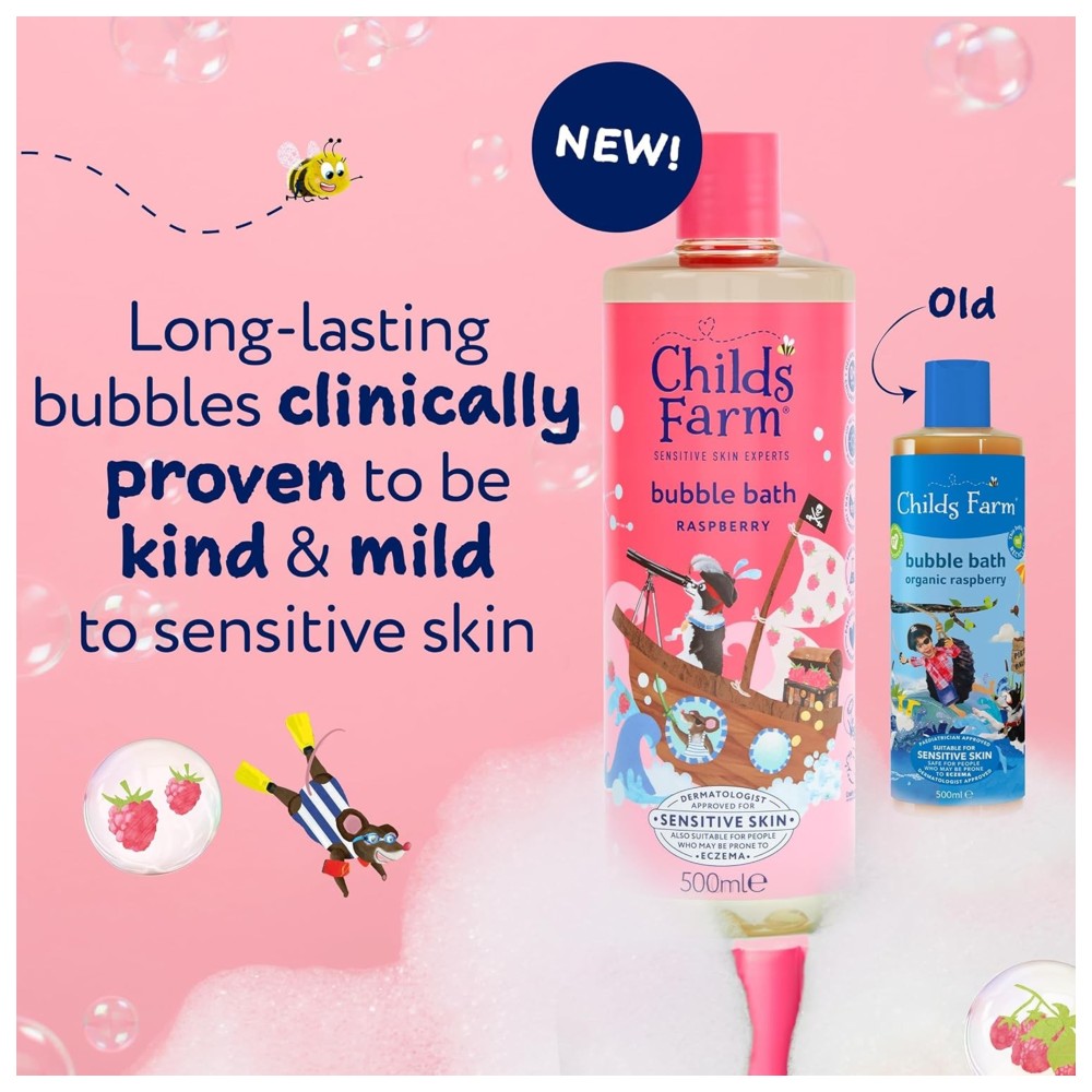 Childs Farm - Bubble Bath - Raspberry - 500 ml