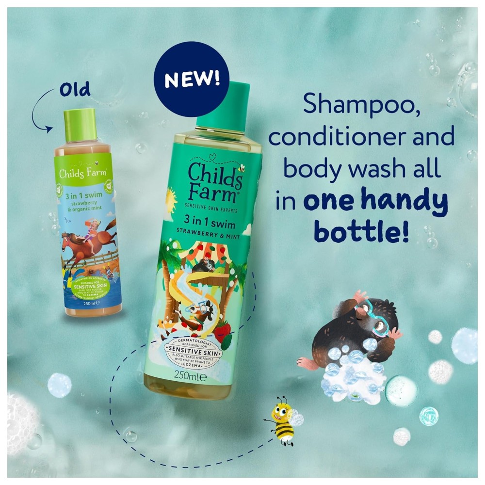 Childs Farm - 3-In-1 Swim - Strawberry And Mint - 250 ml