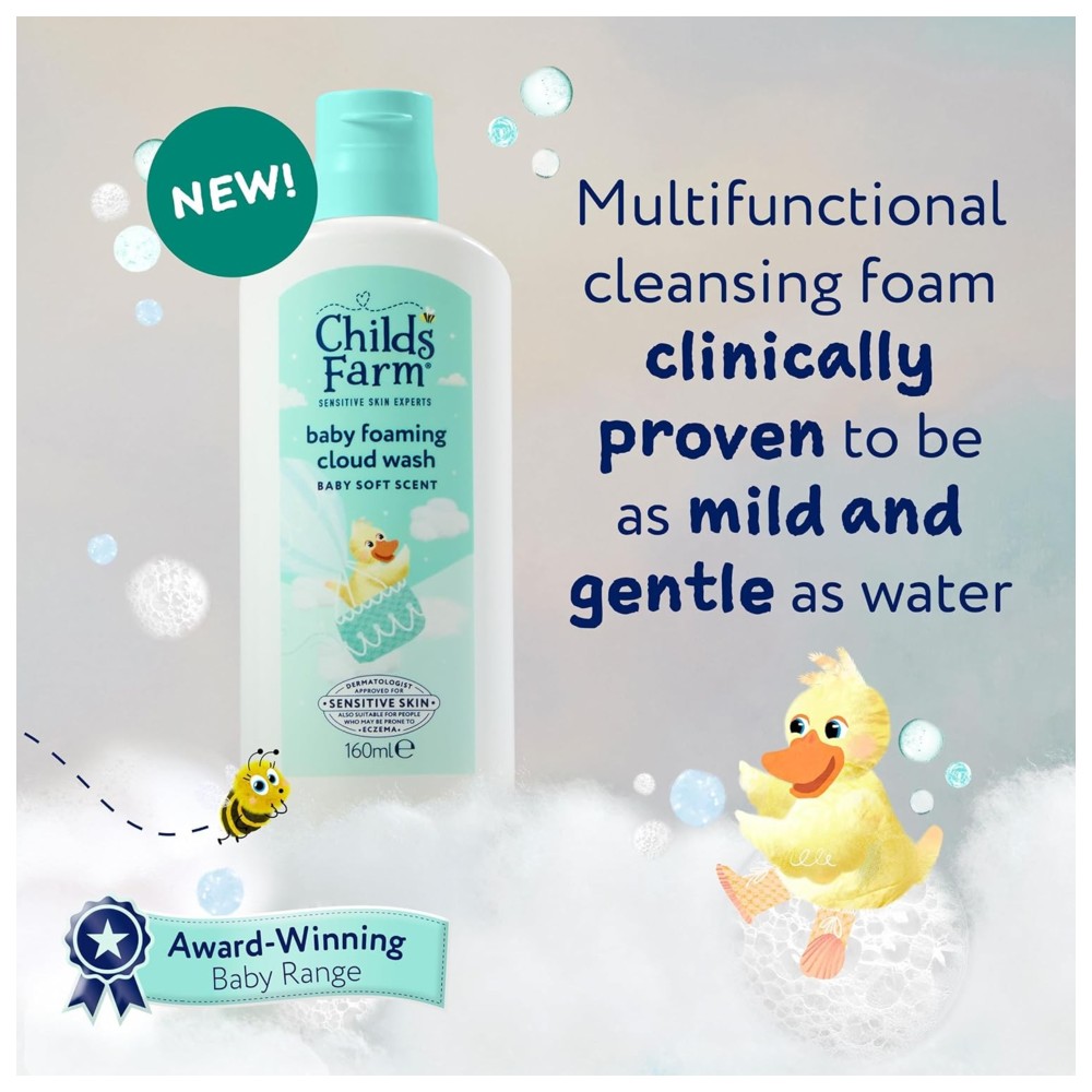 Childs Farm - Baby Foaming Cloud Wash - Baby Soft Scent - 160 ml 
