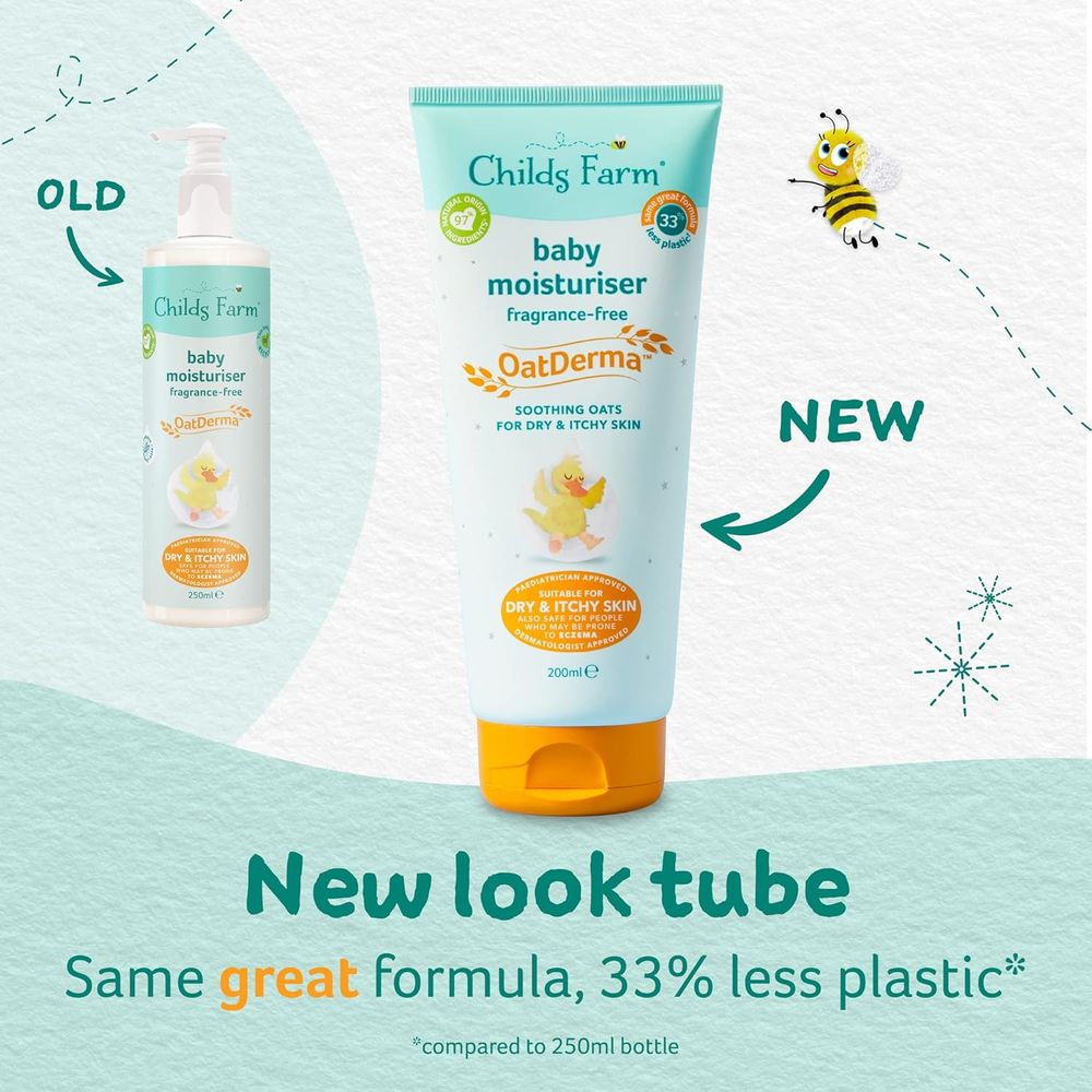 Childs Farm - OatDerma Fragrance-Free Baby Moisturiser - 200 ml