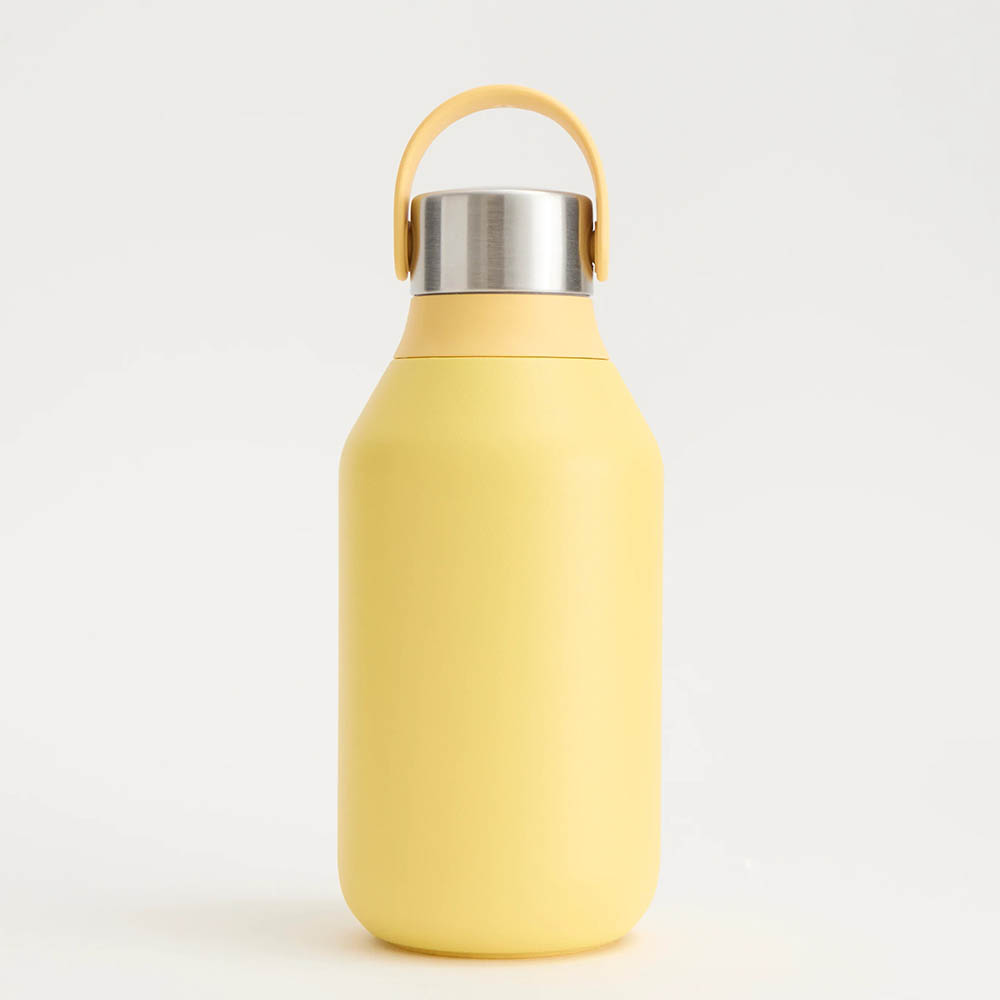 Chillys - Series 2 Bot Stainless Steel Water Bottle - Plain Pollen Yellow - 350 ml