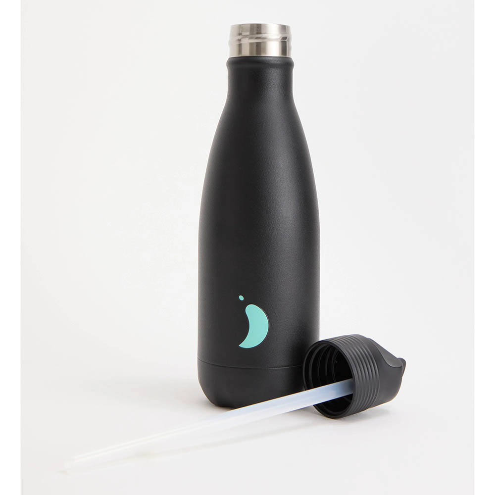 Chillys - Original Kids Stainless Steel Water Bottle - Jet Black - 350 ml