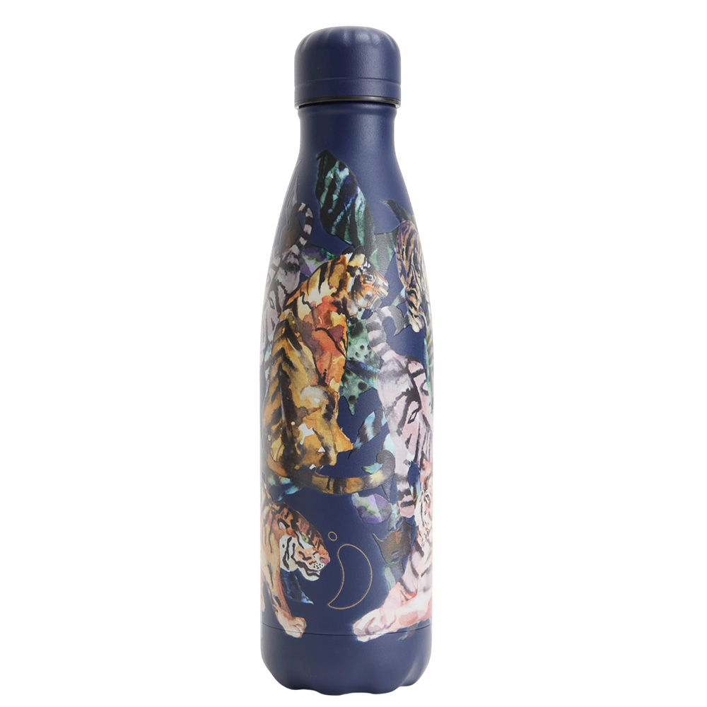 Chillys - Tropical Stainless Steel Bottle - Big Cats - 500 ml