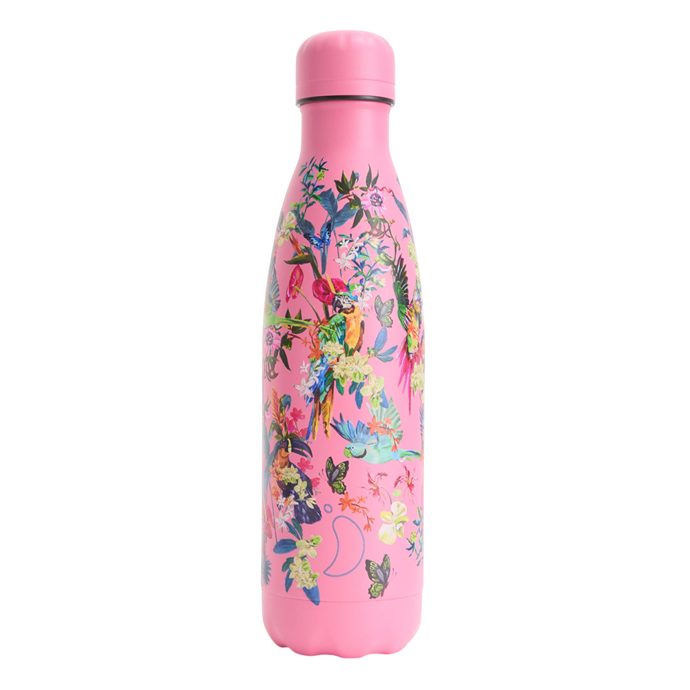 Chillys - Tropical Stainless Steel Bottle - Macaw Madness - 500 ml