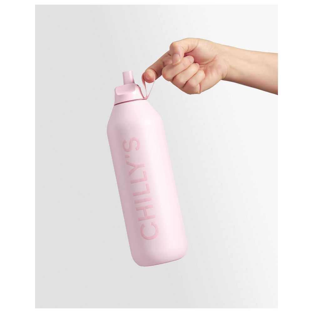 Chillys - Series 2 Flip Stainless Steel Water Bottle - Blush Pink - 500 ml
