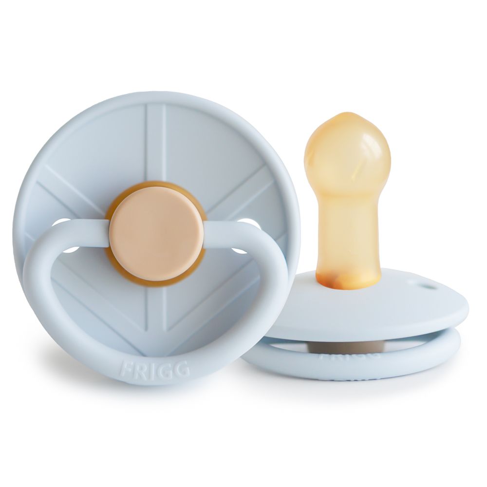 Frigg - Little Viking Latex Baby Pacifier 6-18M - 1pc - Size2 - Knud Powder Blue