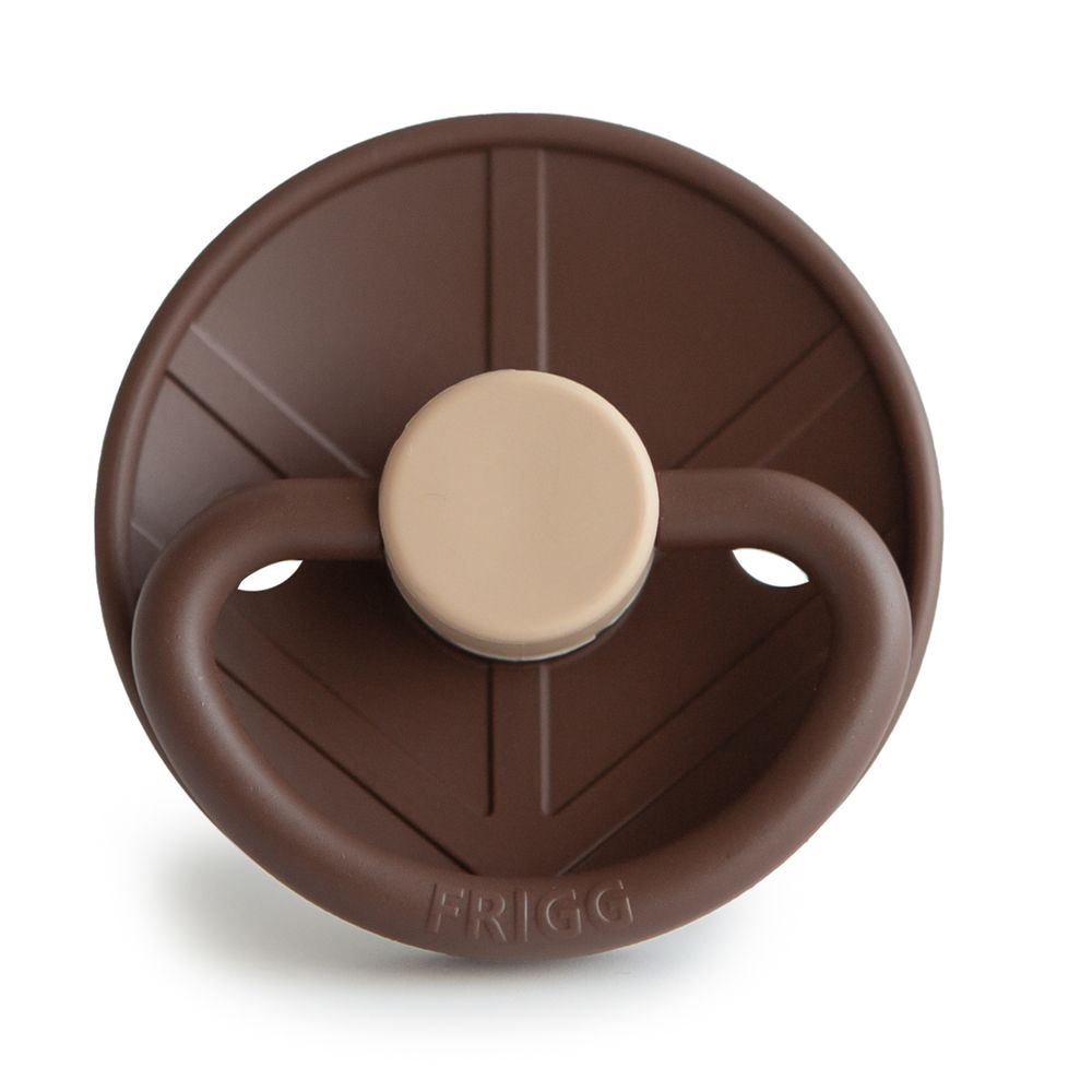 Frigg - Little Viking Silicone Baby Pacifier 0-6M - 1pc - Size1 - Bjorn Cocoa