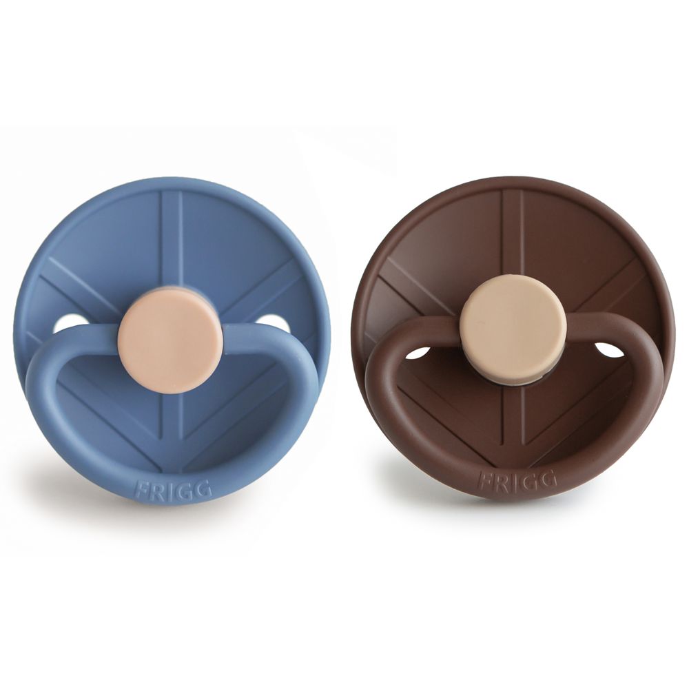 Frigg - Little Viking Silicone Baby Pacifier 6-18M - 2pcs - Size2 - Ocean VieWithCocoa