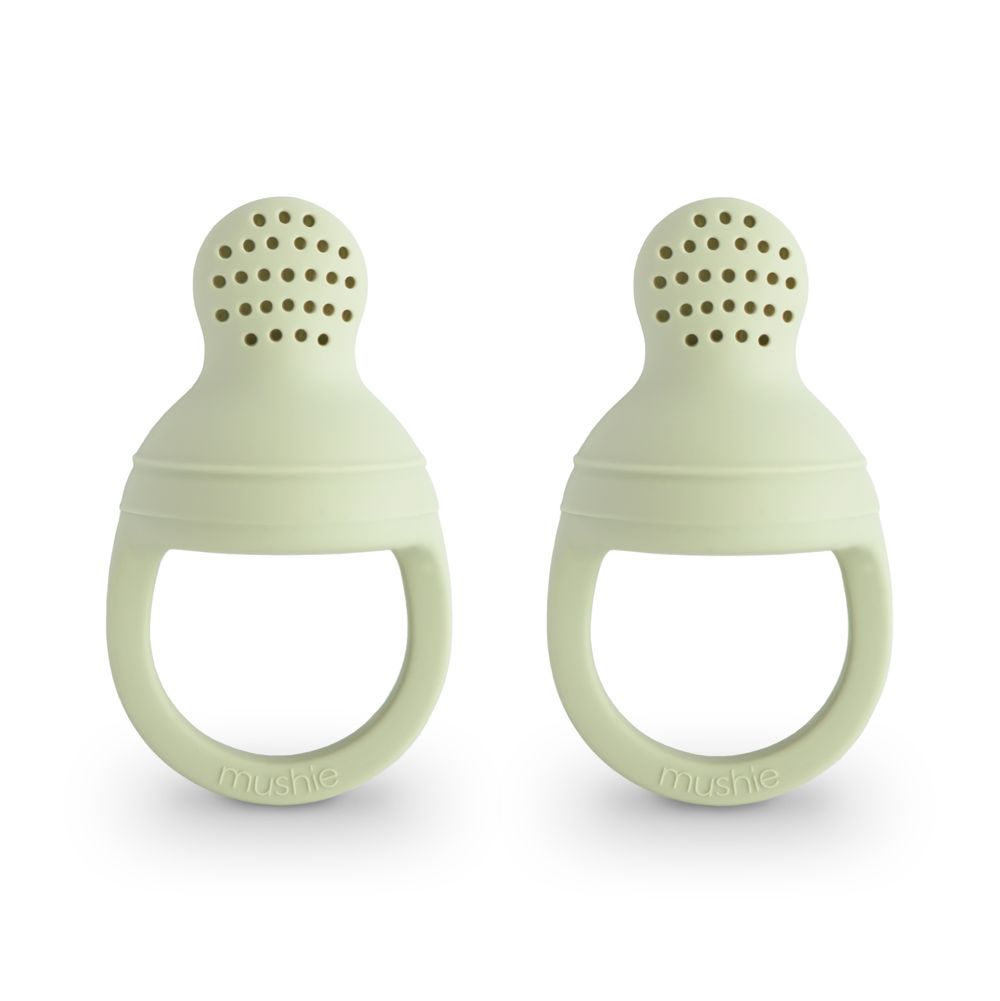 Mushie - Silicone Fresh Food Feeder - Sage - Pack of 2