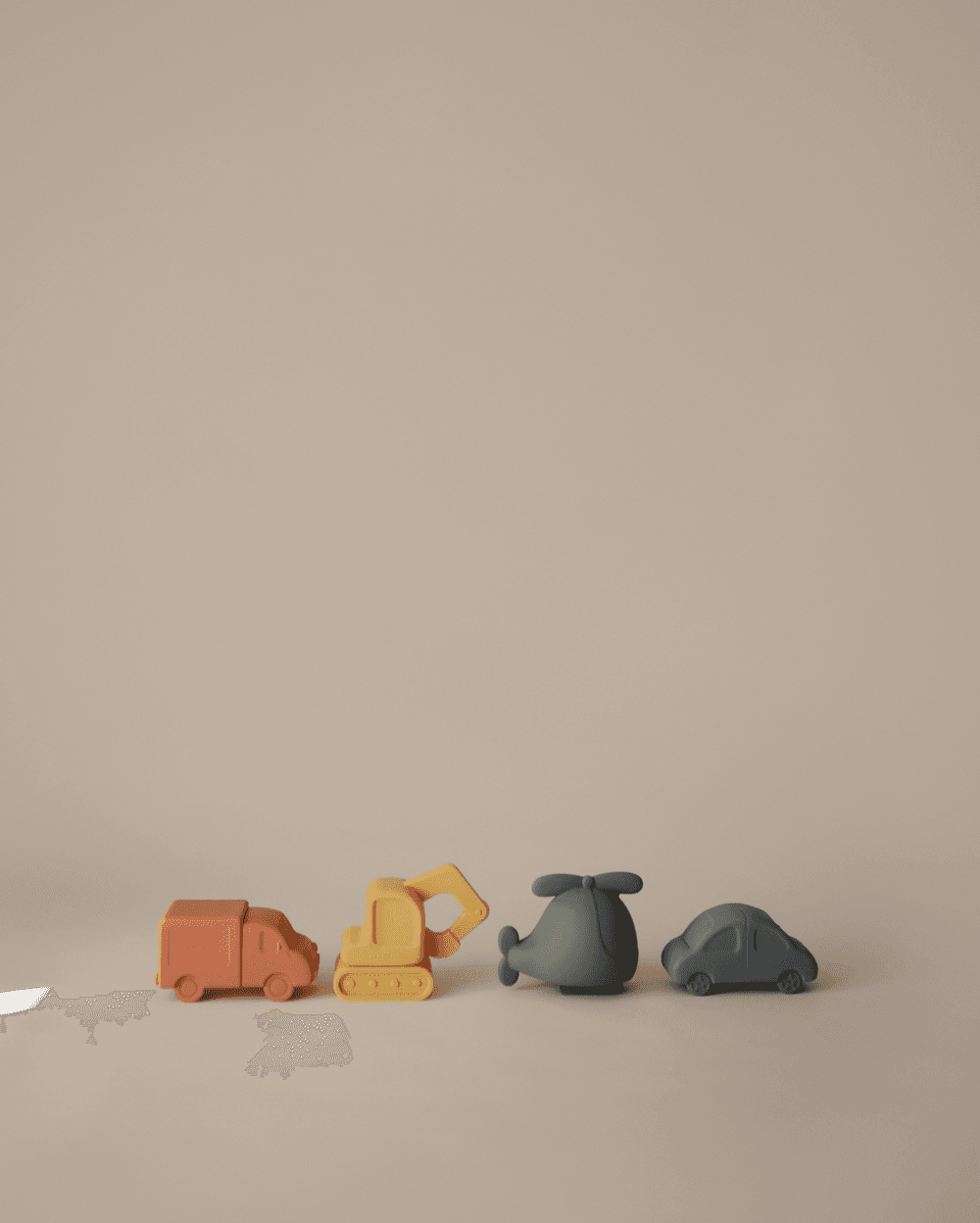 Mushie - Bath Toy Playset - Vehicles - 4pcs