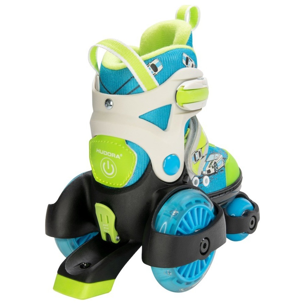 Hudora - Boy's My First Quad LED Roller Skates - Green
