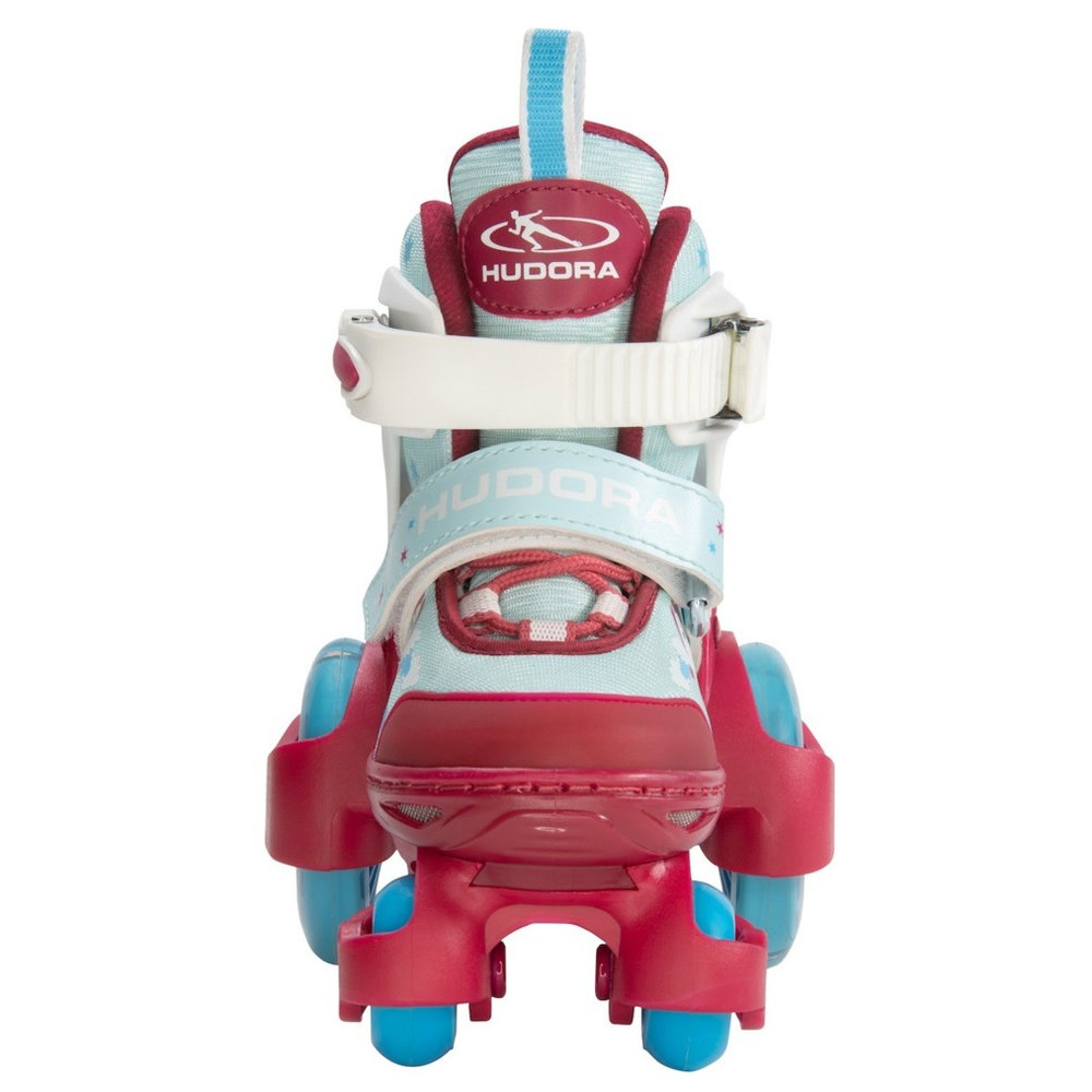 Hudora - Girl's My First Quad LED Roller Skates - Red