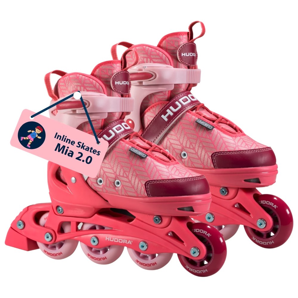 Hudora - Girl's Mia 2.0 Adjustable Inline Skates - Pixie