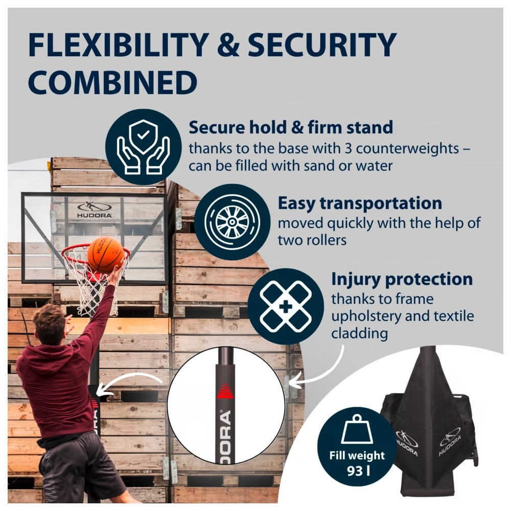 Hudora - Competition Pro Basketball Stand