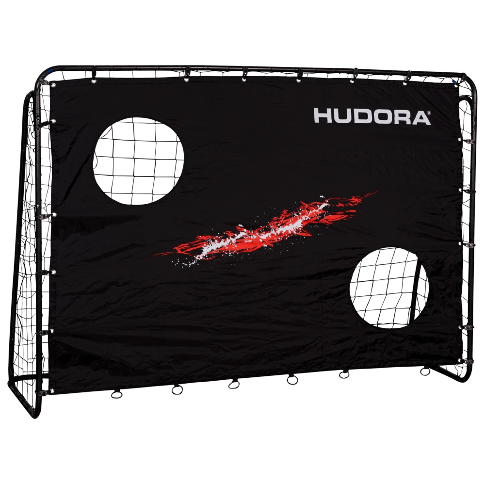 Hudora - Football Goal Trainer With Goal Wall - Black
