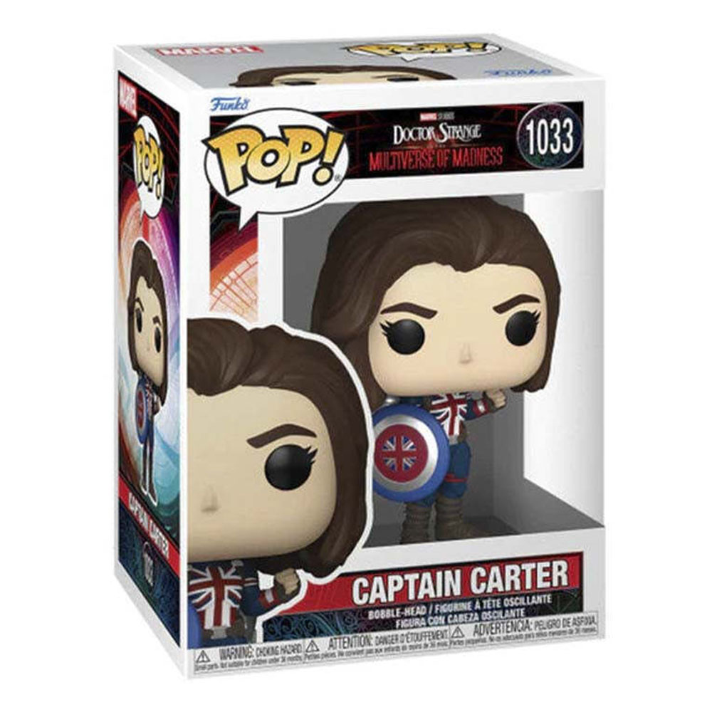 Funko - Pop! Marvel Doctor Strange Bobble-Head - Captain Carter - 3.75-Inch