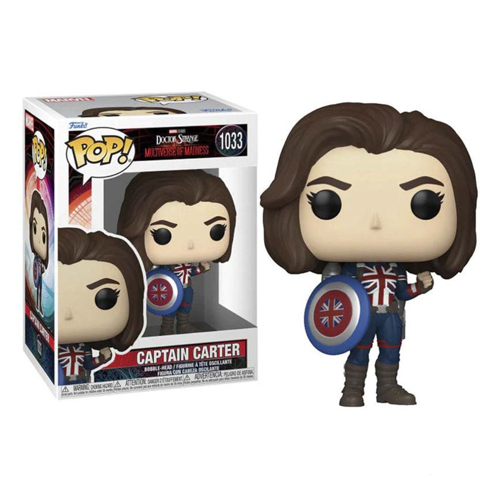 Funko - Pop! Marvel Doctor Strange Bobble-Head - Captain Carter - 3.75-Inch