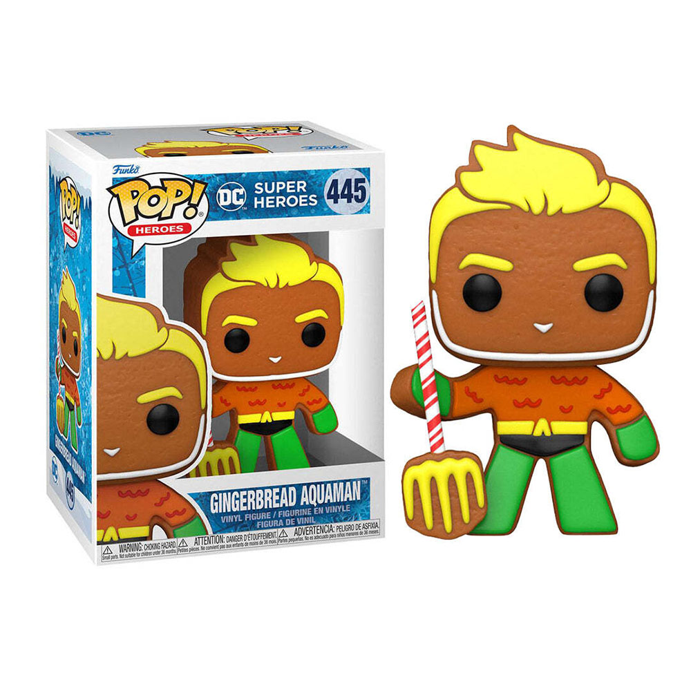 Funko - Pop! DC Super Heroes Vinyl Figure - Gingerbread Aquaman - 3.75-Inch