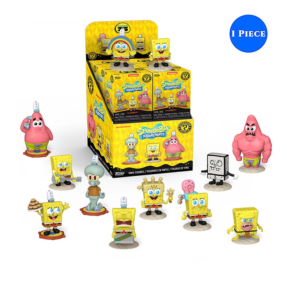 Funko - Mystery Mini! SpongeBob SquarePants Vinyl Figure - Style May Vary - 1 Pc - 1.97-Inch