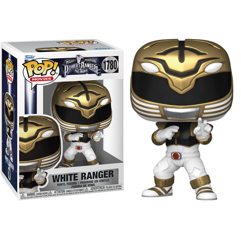 مجسم فينيل فانكو - Pop! Movies Mighty Morphin Power Rangers - الحارس الأبيض - 3.75 بوصة