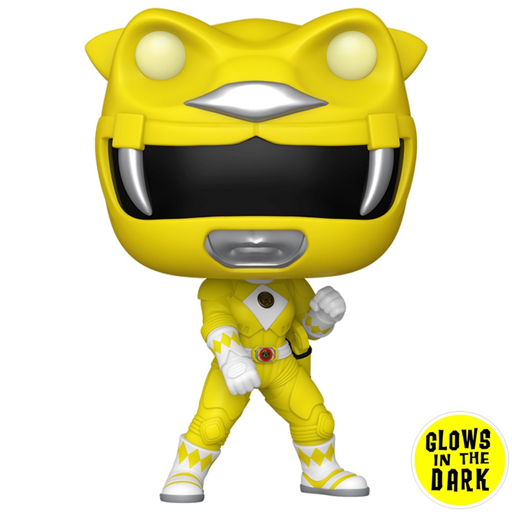 مجسم فينيل فانكو - Pop! Movies Mighty Morphin Power Rangers - الحارس الأصفر - 3.75 بوصة