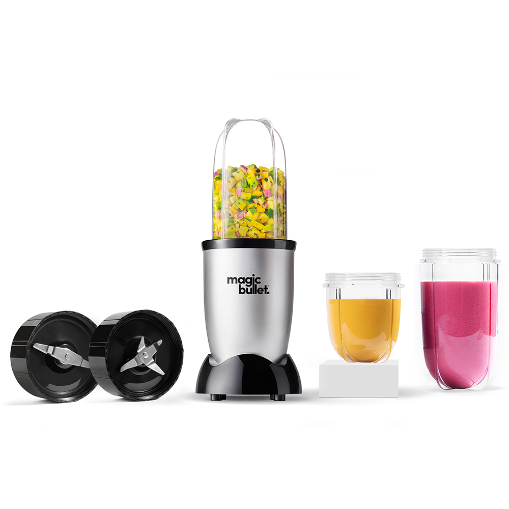 NutriBullet 400 Watts Magic Bullet Blender - Silver - 5 Pcs