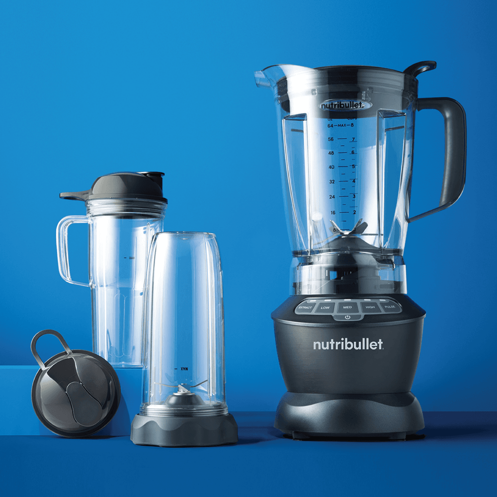 Nutribullet Full Size Blender NBC-12A 1200 Watts + 9pcs Accessories Dark Grey