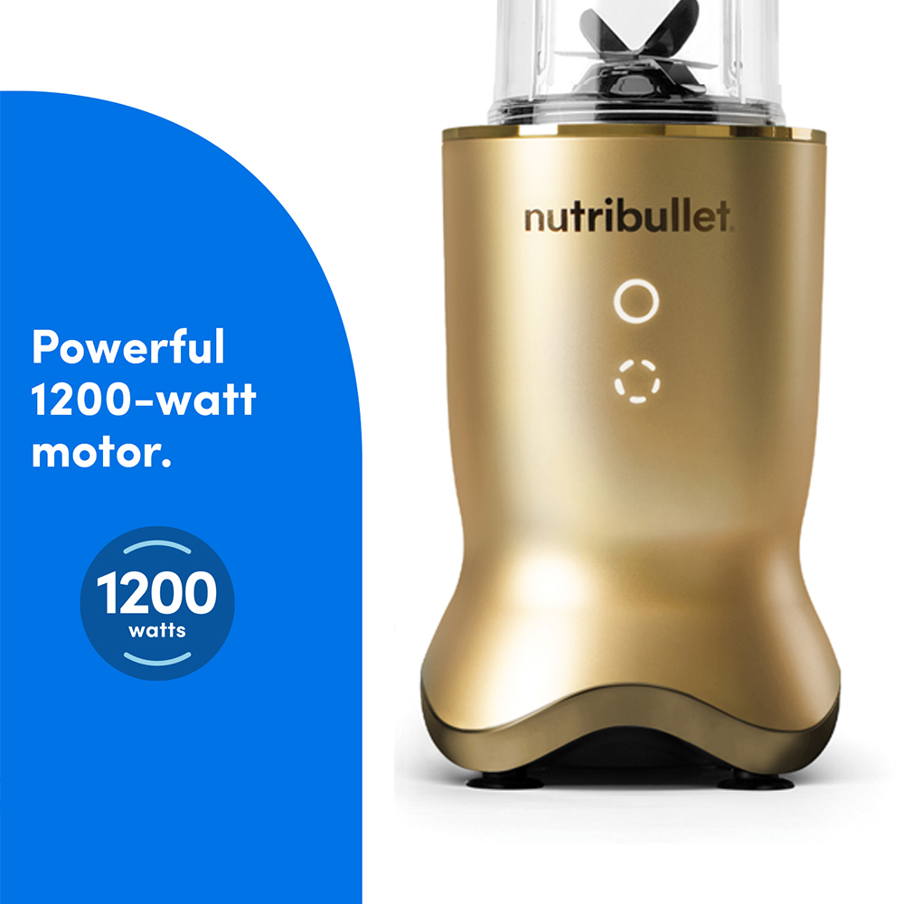 NutriBullet 1200 Watts Ultra High-speed Quiet Motor Blender - Gold
