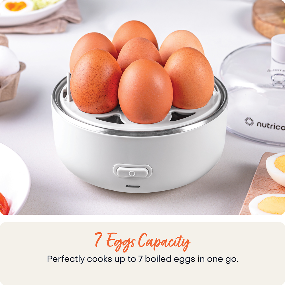 Nutricook Eggi 7 Egg Capacity Electric Egg Cooker - Beige