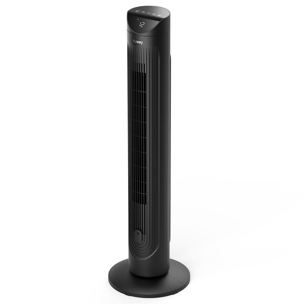 Nutricook - Nuwey Quiet Tower Fan With Remote Control - Black