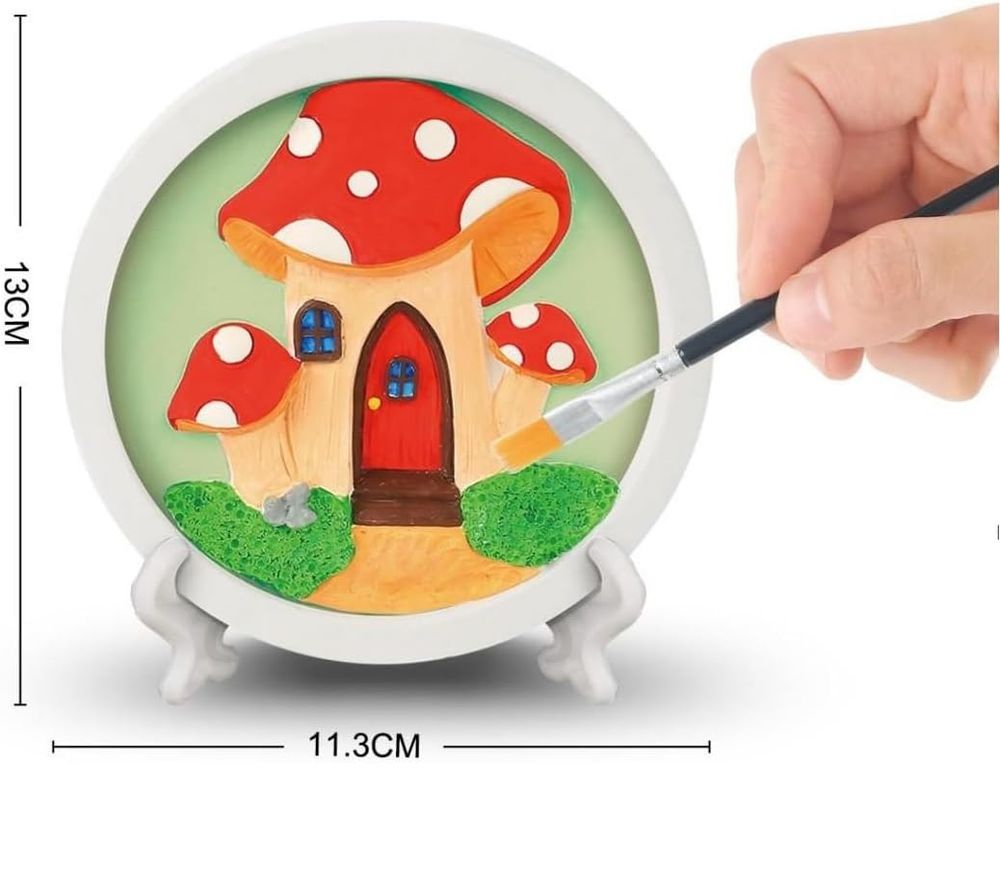 UKR - 3D Stereoscopic Painting Kit - Mushroom House