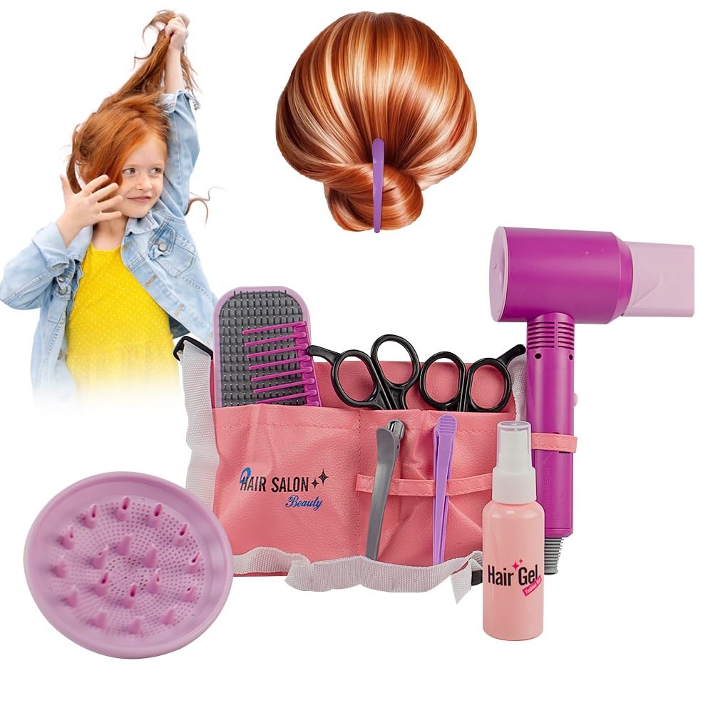 UKR - Hair Salon Deluxe Styling Playset - Colored Box - 10 Pcs