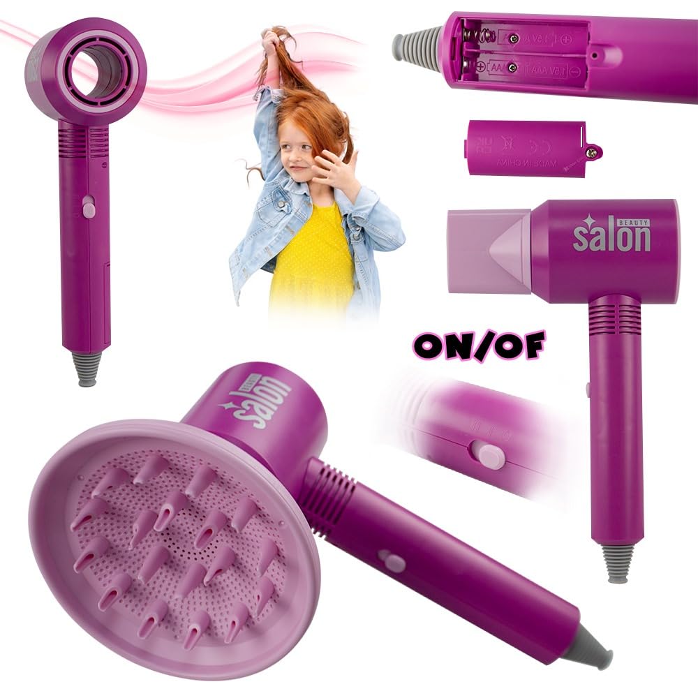 UKR - Hair Salon Deluxe Styling Playset - Colored Box - 10 Pcs