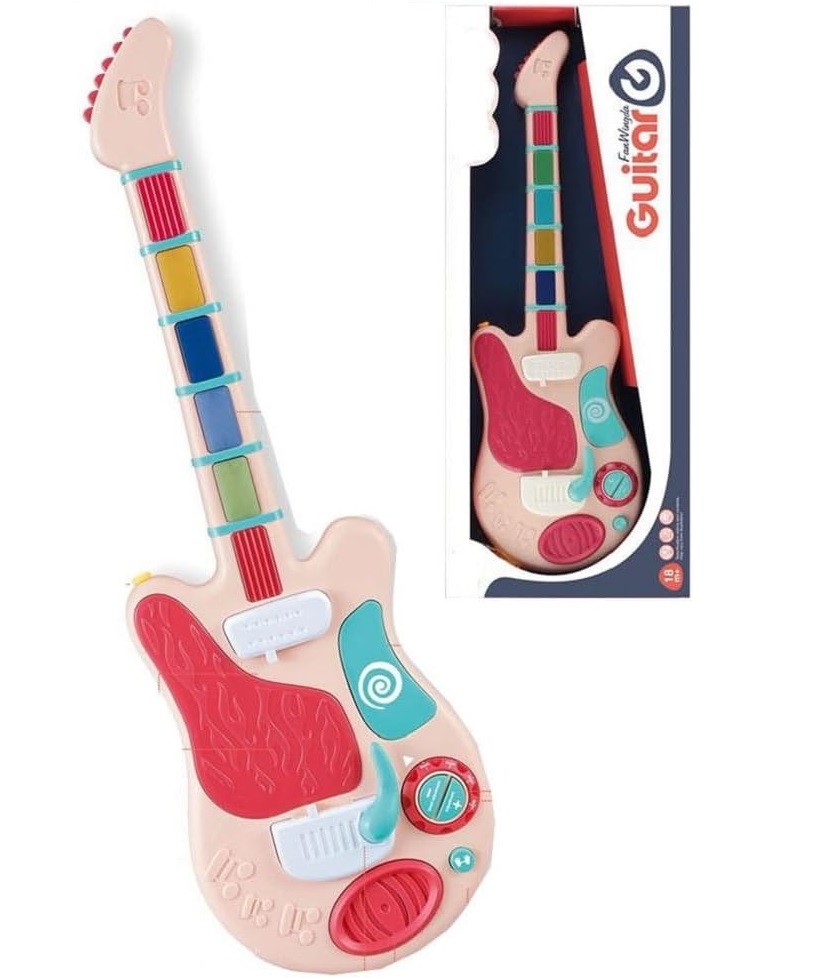 UKR - Rocker Electric Wireless Guitar - Pink