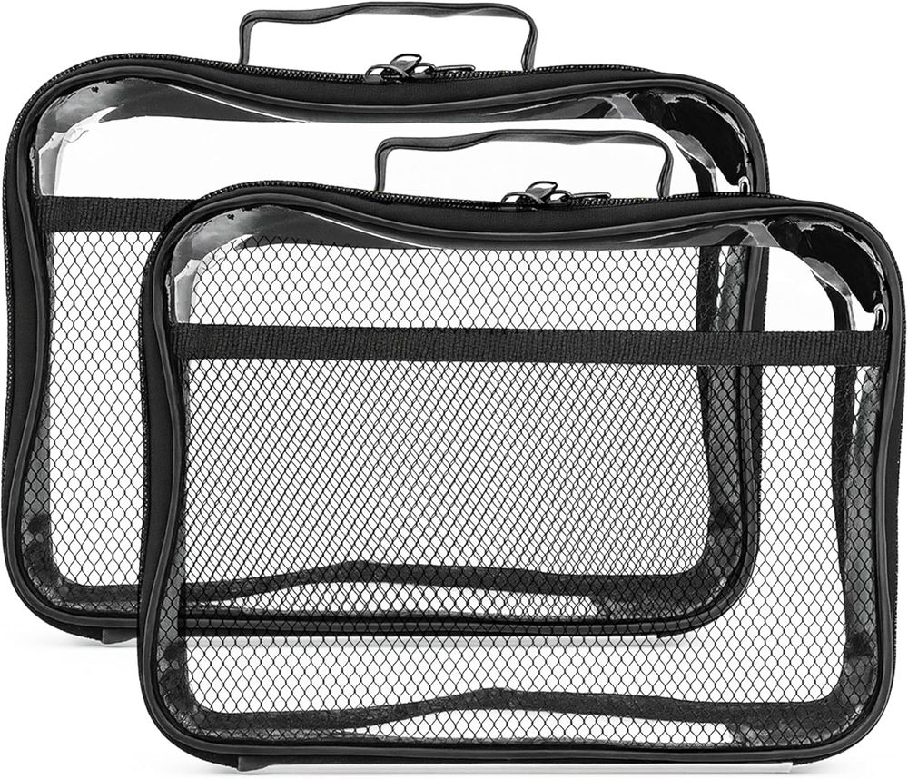 UKR - Medium Clear Mesh Organizer Bags - 2-pack