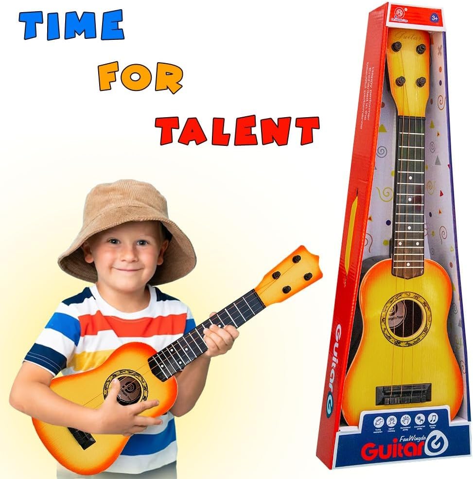 UKR - Kids 4 String Angle Wood Guitar - 23-Inch