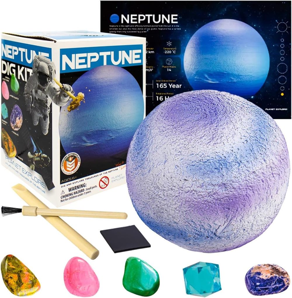 Ukr - Neptune Dig Kit Science Toy - 10 Pcs