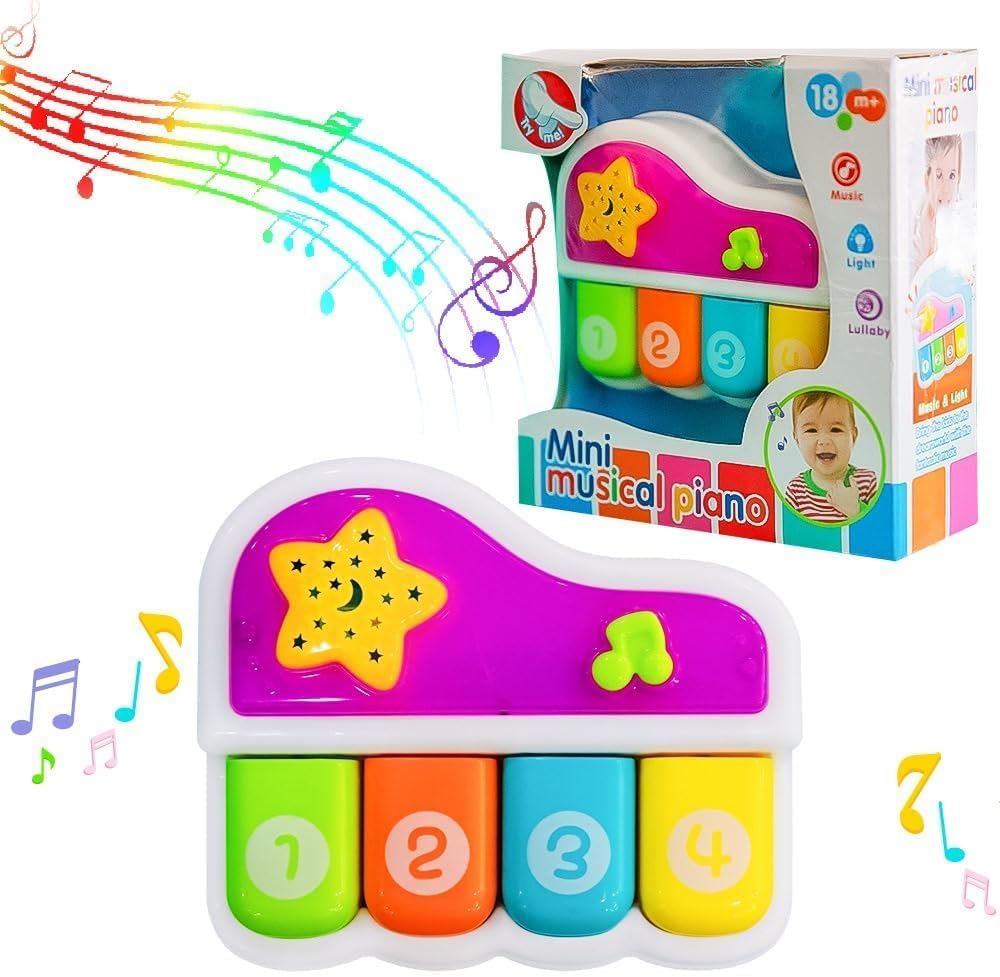 Ukr - Mini Musical Baby Piano - Multicolor