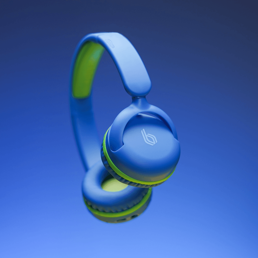 Blupebble - Kids Pulse Audio KD80 Wireless Headphones - Blue