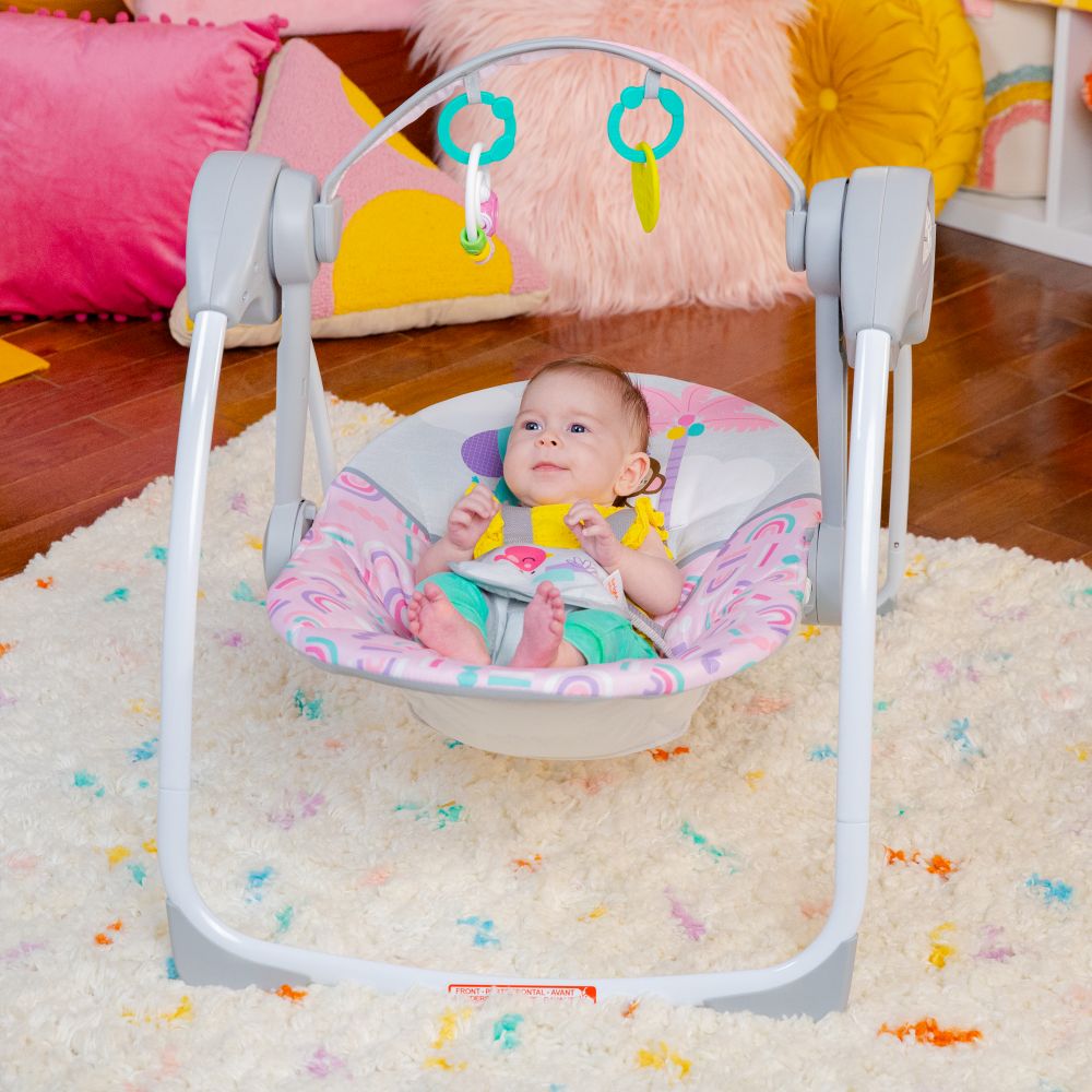 Bright Starts - Paradise Portable Baby Swing With Music - 0-9M