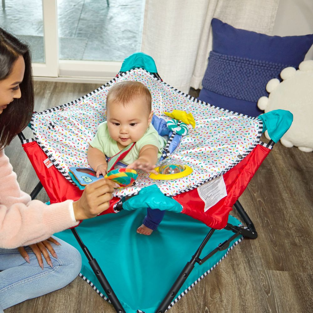 Bright Starts - Pop ‘n Jump Portable Play Gym with Canopy