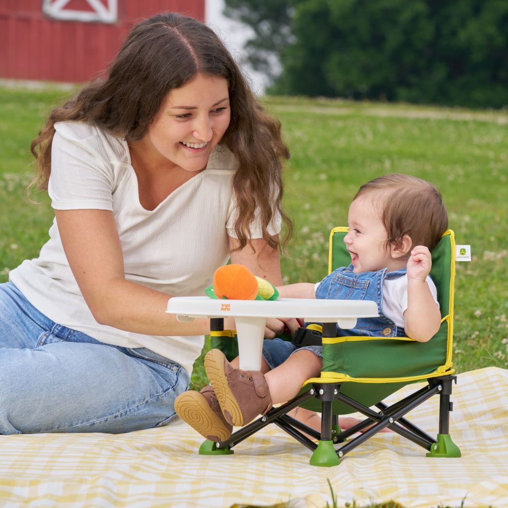 Bright Starts John Deere Pop N Sit 3-In-1 Booster Seat - Green