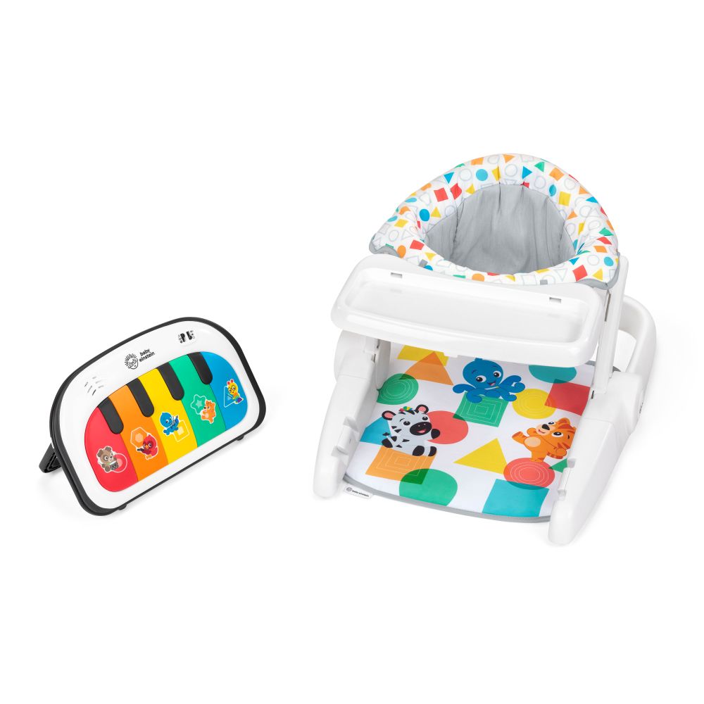 Baby Einstein - Tappin' Tunes - Learn To Sit 4 In 1 Sit Up Floor Seat – For Ages 4–30 Months