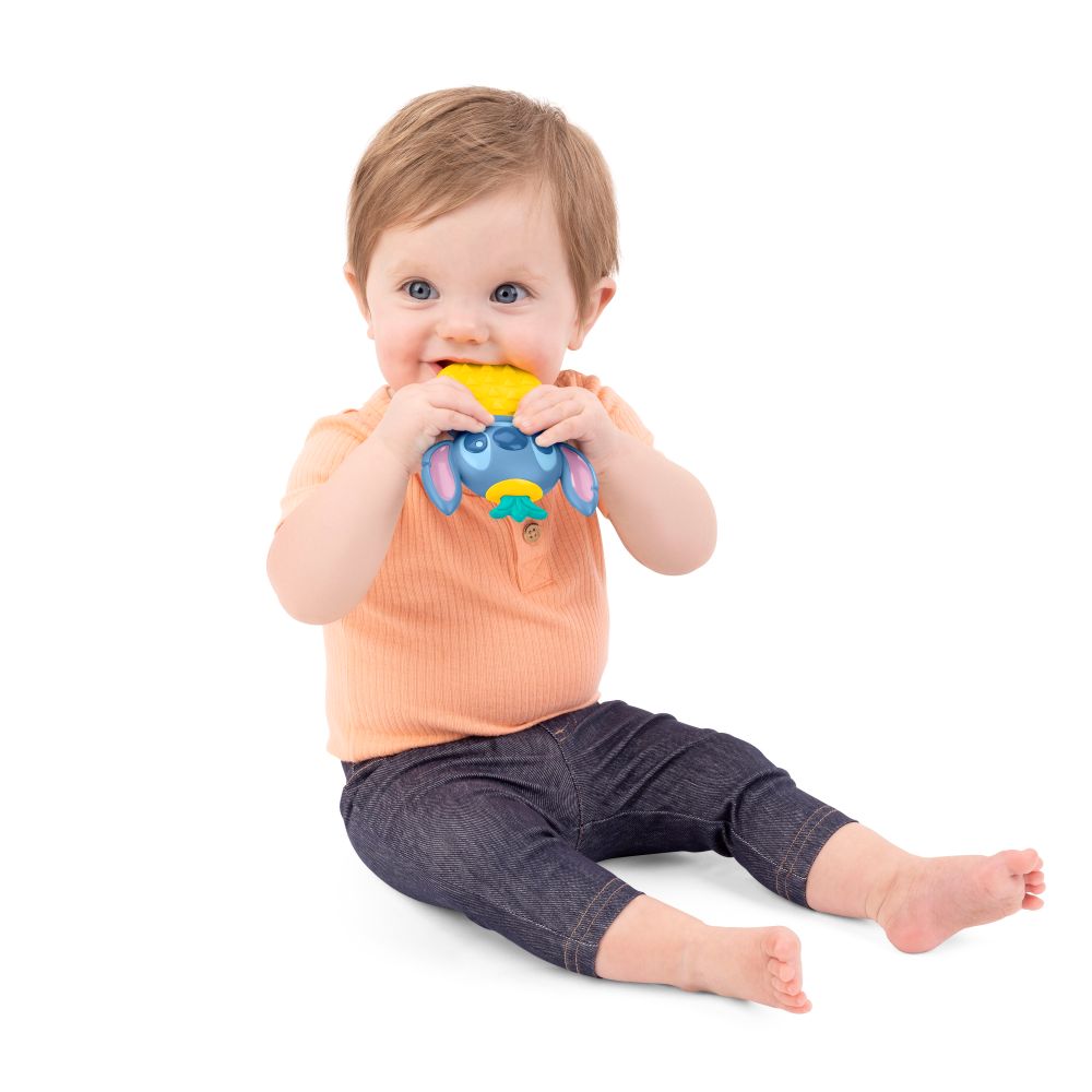 Bright Starts - Stitch Tropical Teethe Rattle & Teether Toy - Multicolor